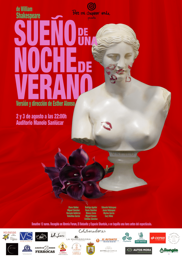 EL AUDITORIO MUNICIPAL ‘MANOLO SANLÚCAR’ SE LLENARÁ DE LA MAGIA DE SHAKESPEARE CON ‘SUEÑO DE UNA NOCHE DE VERANO’