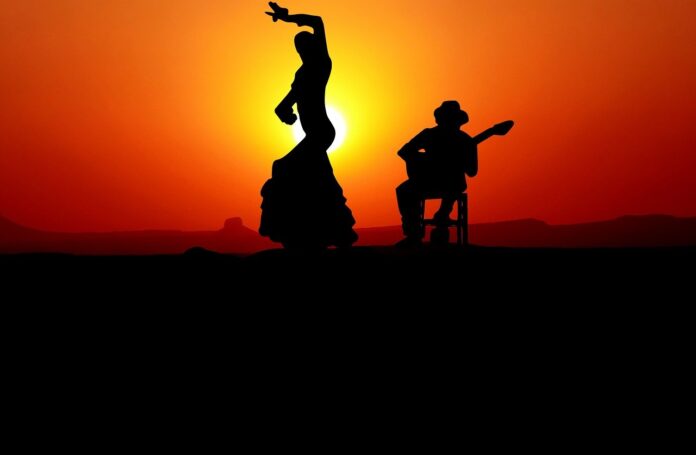 sunset, dance, nature