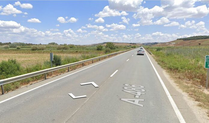 Fallece un hombre de 27 años en un accidente de tráfico en la A-486 en Lucena del Puerto