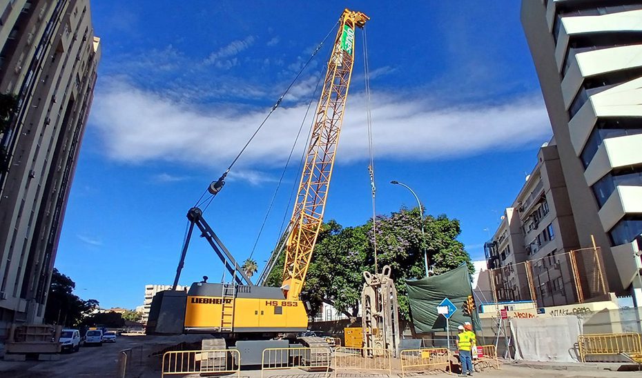 Las obras del Metro de Málaga avanzan con el despliegue de un segundo equipo de pantalladoras