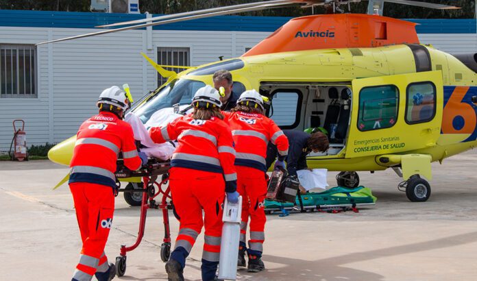 Los equipos aéreos del 061 realizaron más de 2.000 intervenciones durante 2023