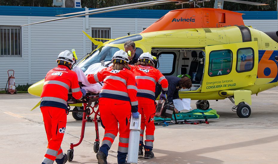 Los equipos aéreos del 061 realizaron más de 2.000 intervenciones durante 2023