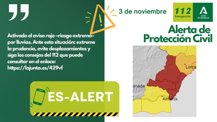 La Junta activa el Plan de Emergencias ante el Riesgo de Inundaciones (PERI) en Andalucía