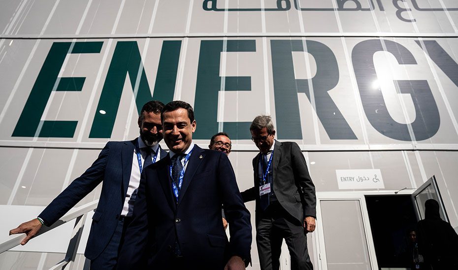 El presidente de la Junta lleva a la Cumbre del Clima la experiencia andaluza en gestión eficiente del agua