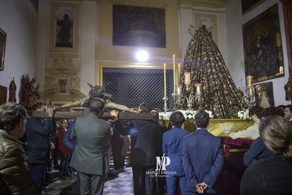 La Sed y María Santísima de la Salud ya están en el Convento de Regina