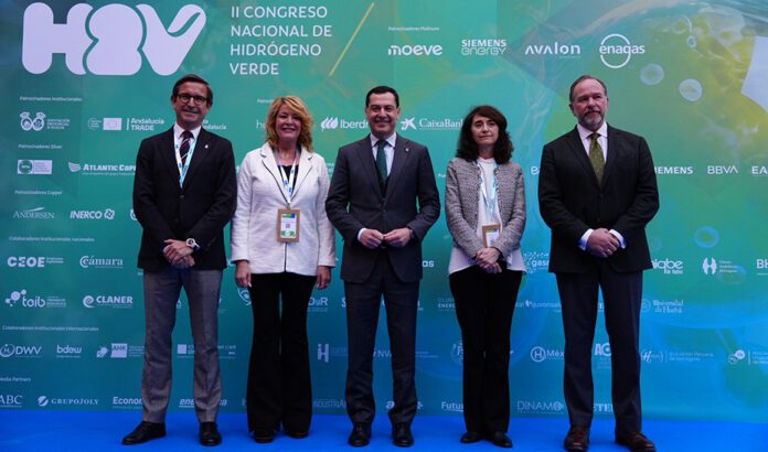 Moreno anuncia que el Valle Andaluz del Hidrógeno Verde será asignado este mes a la Unidad Aceleradora de Proyectos