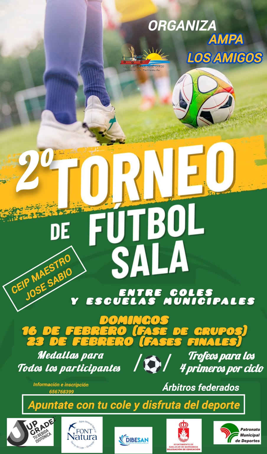 El CEIP Maestro José Sabio acoge el 2º Torneo de Fútbol Sala con la participación de 470 niños