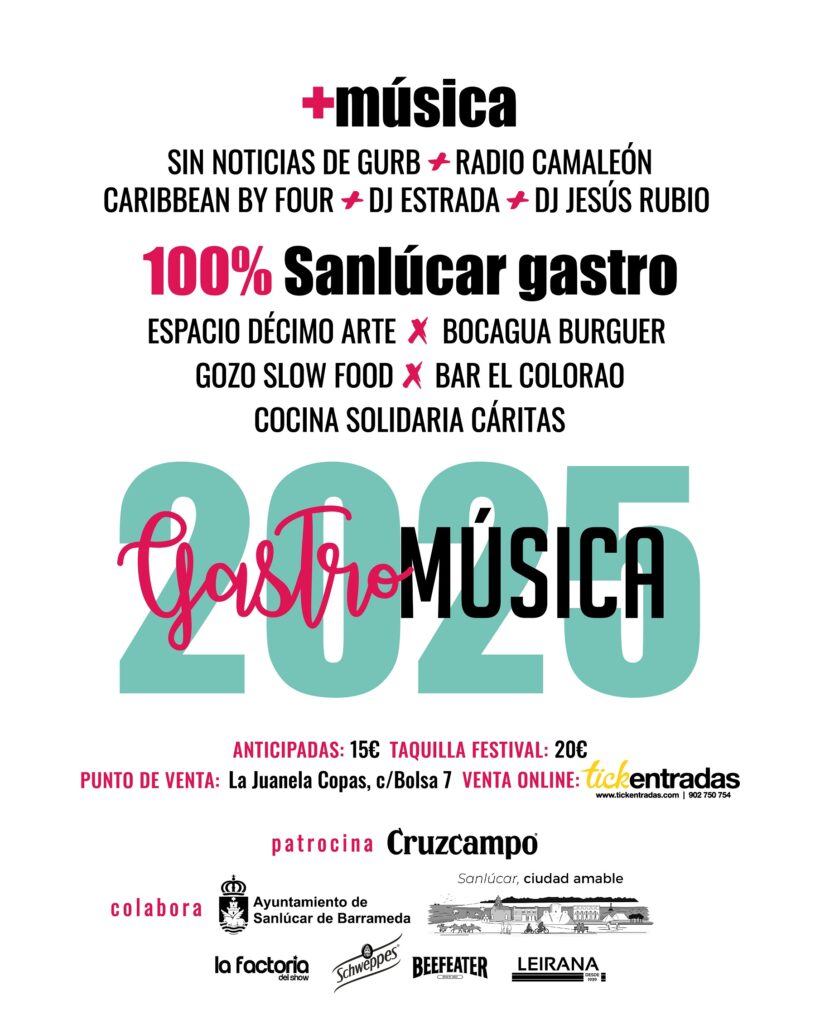 El Gastromúsica 2025, el próximo 5 de abril en el Teatro Municipal
