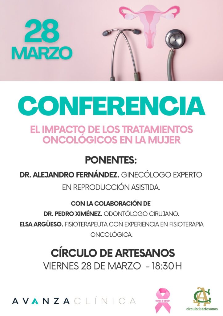 El Círculo de Artesanos acogerá la próxima semana una conferencia sobre el impacto del cáncer en la mujer