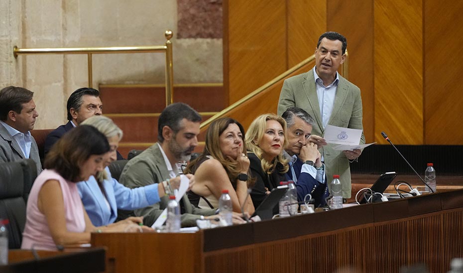Moreno afirma que Andalucía nunca cederá ante quienes quieren romper los principios de la solidaridad interterritorial y la igualdad