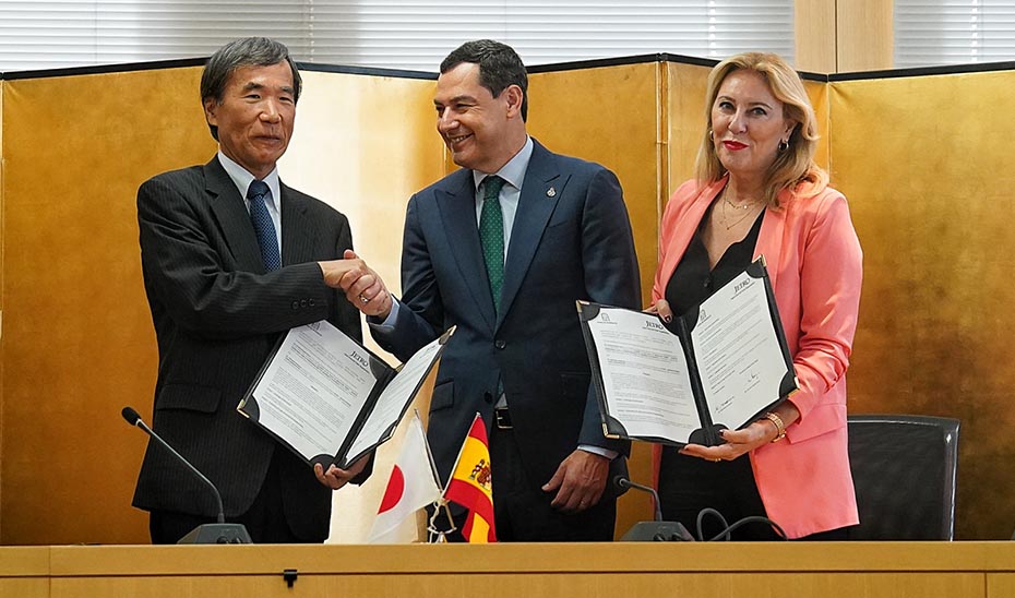 Andalucía y Japón firman un acuerdo para favorecer el intercambio de información y apoyo total a empresas japonesas y andaluzas que quieran invertir