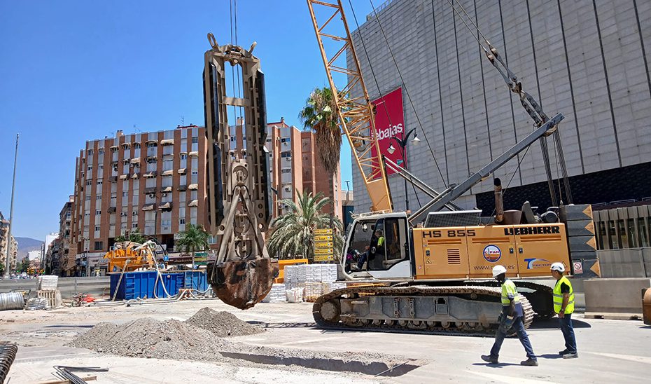 Finaliza la ejecución de las pantallas del túnel del Metro de Málaga de Guadalmedina a Hilera