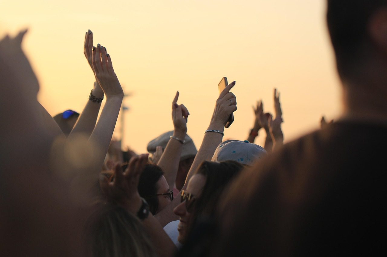 Photo by OrnaW hands, crowd, dancing