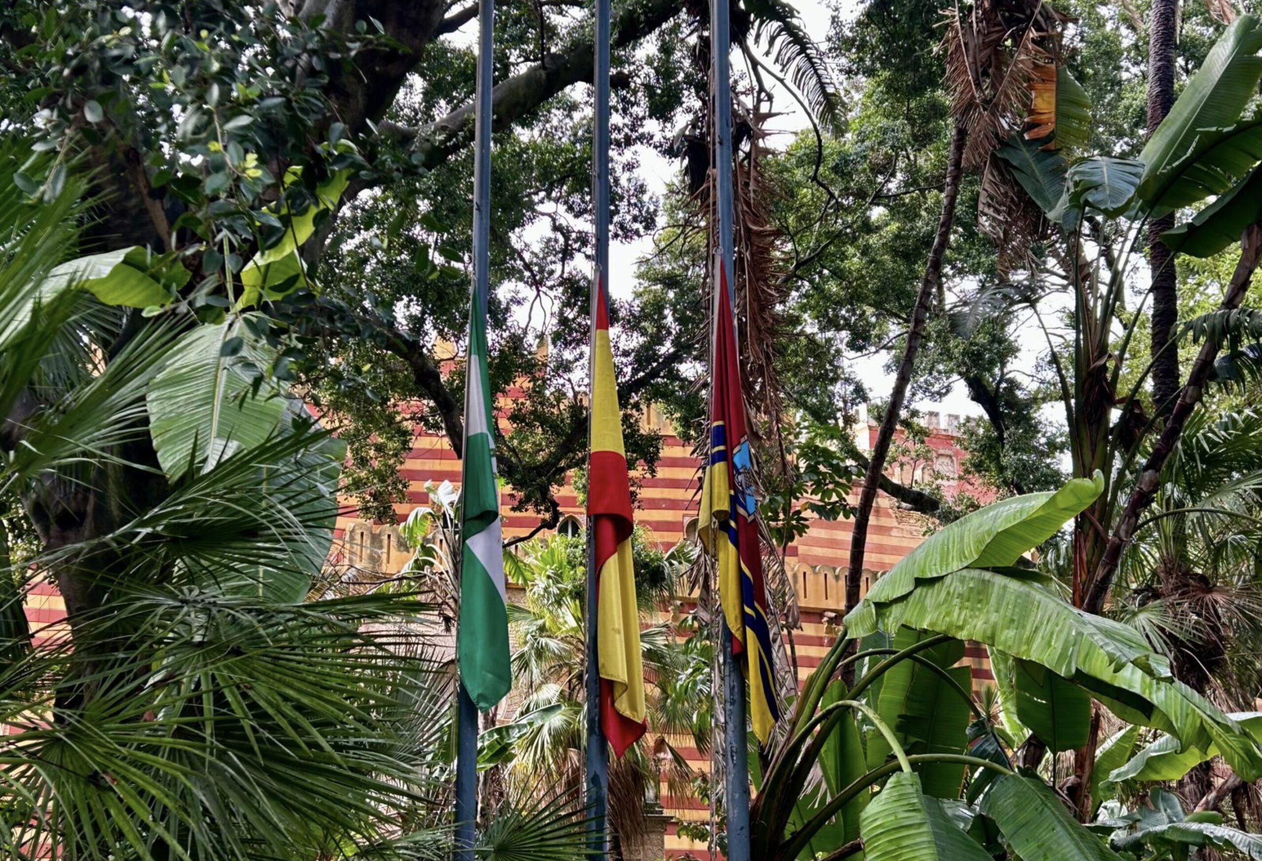 Las banderas del Ayuntamiento ondean a media asta en señal de luto por las víctimas de la DANA