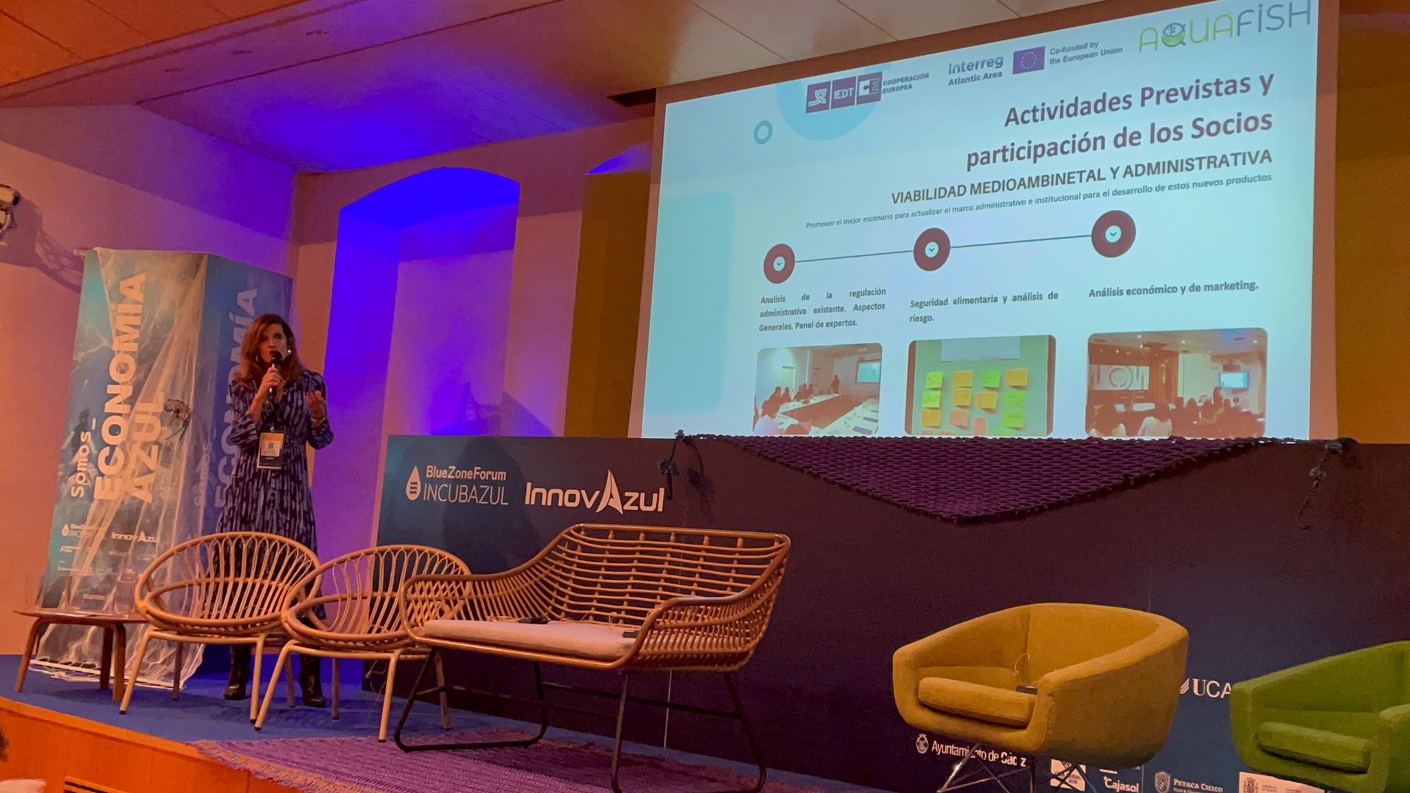 La Diputación presenta en Innovazul el proyecto internacional Aquafish 0.0