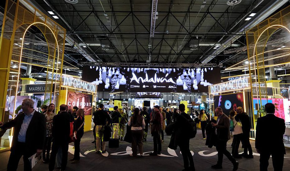 El expositor de Andalucía en Fitur recibe el 60% de los visitantes profesionales a la feria