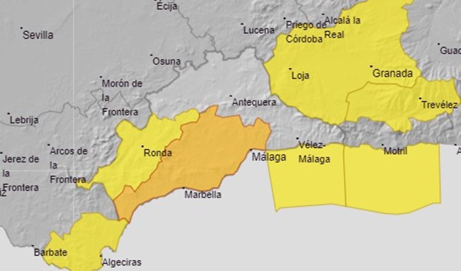 La Junta activa el Plan de Emergencias ante el Riesgo de Inundaciones por las lluvias en Málaga