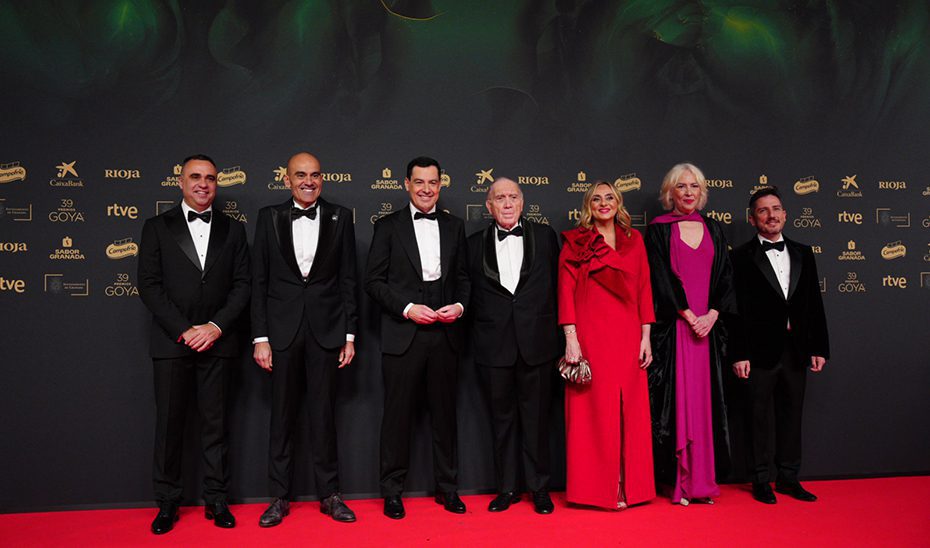 Moreno destaca en los Premios Goya el compromiso con el sector del cine y el enorme talento de los artistas andaluces
