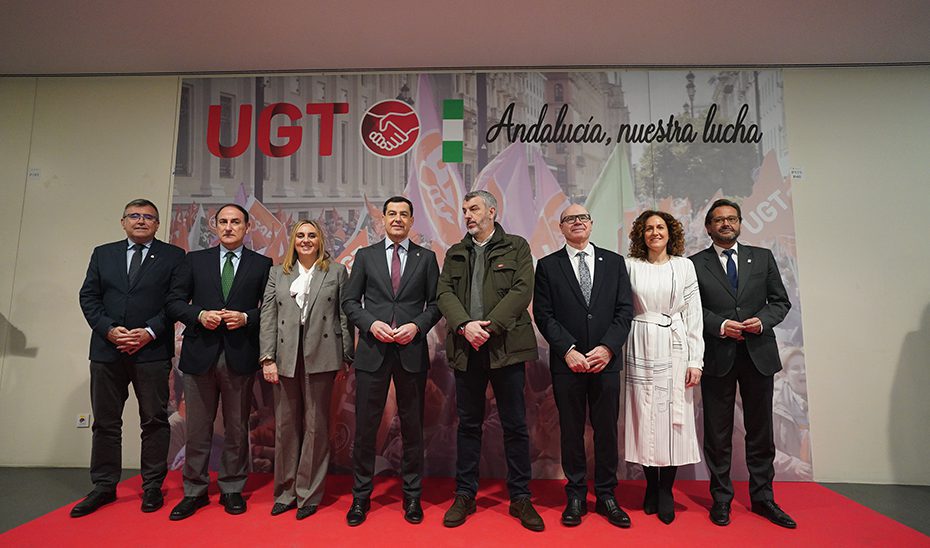 Moreno apuesta por el diálogo social como clave para afrontar los principales asuntos que afectan a Andalucía