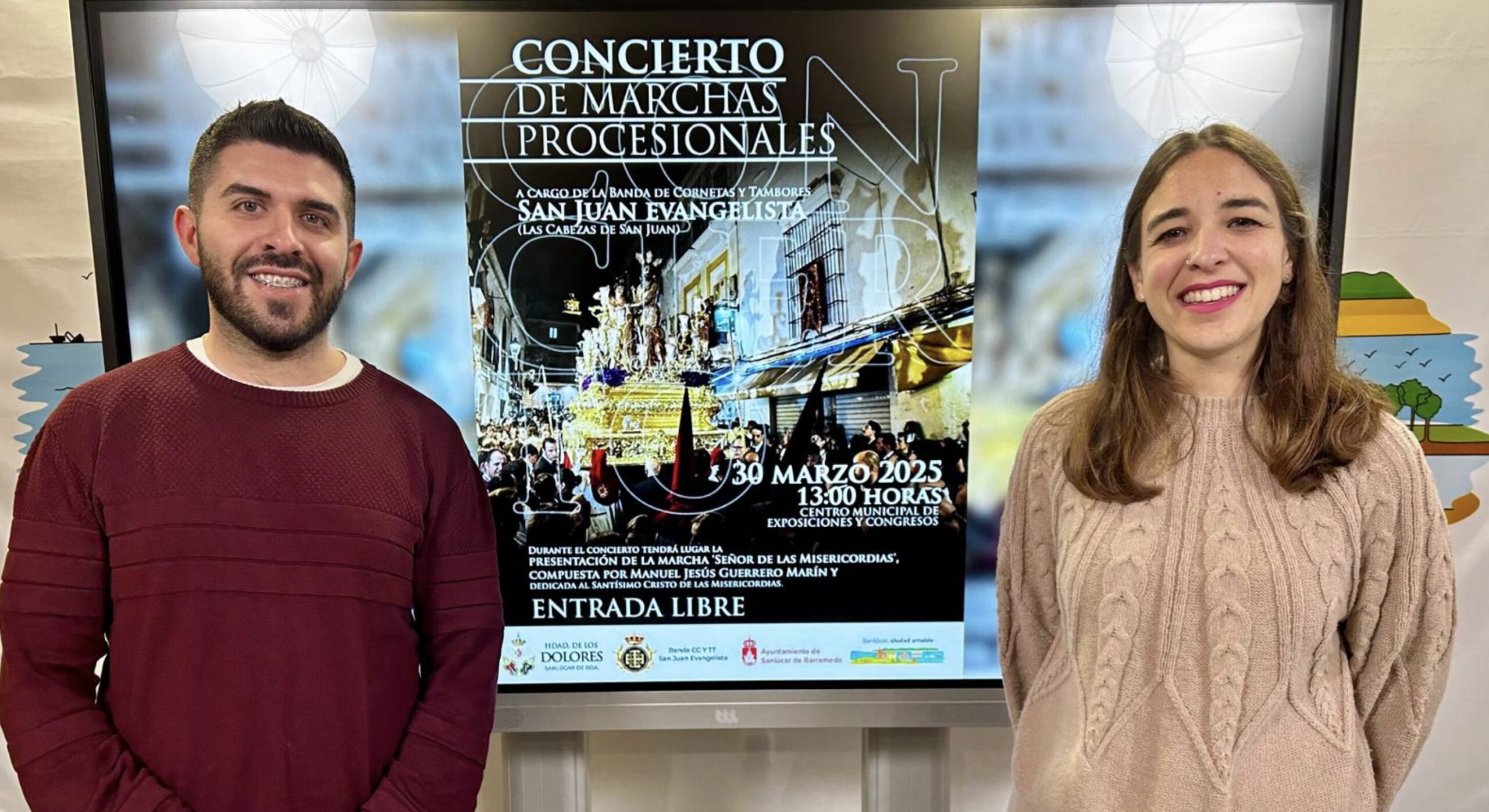 El Palacio de Congresos de Sanlúcar acogerá este domingo un concierto de marchas procesionales
