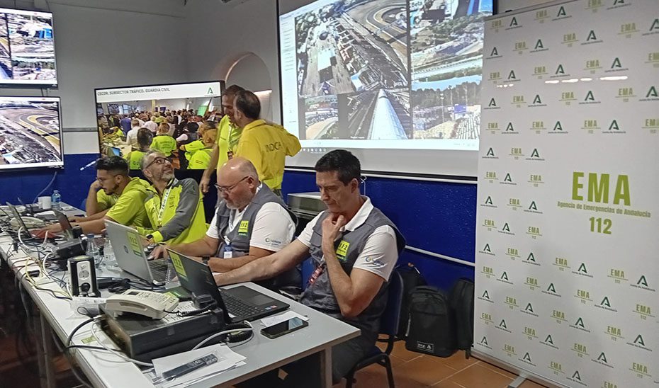 Gestionadas 110 incidencias en las primeras horas del operativo del Gran Premio de Jerez
