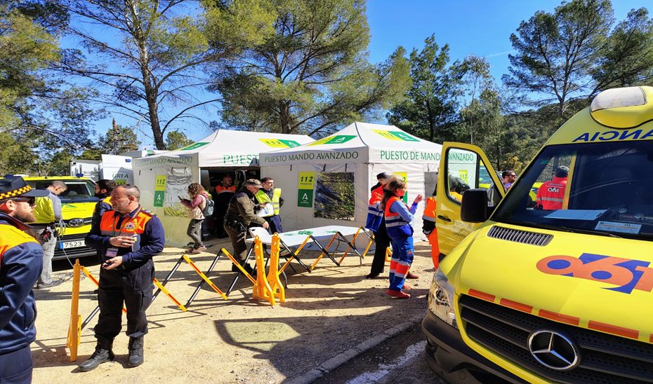 Más de un centenar de efectivos participa mañana en un simulacro de incendio forestal en Casares