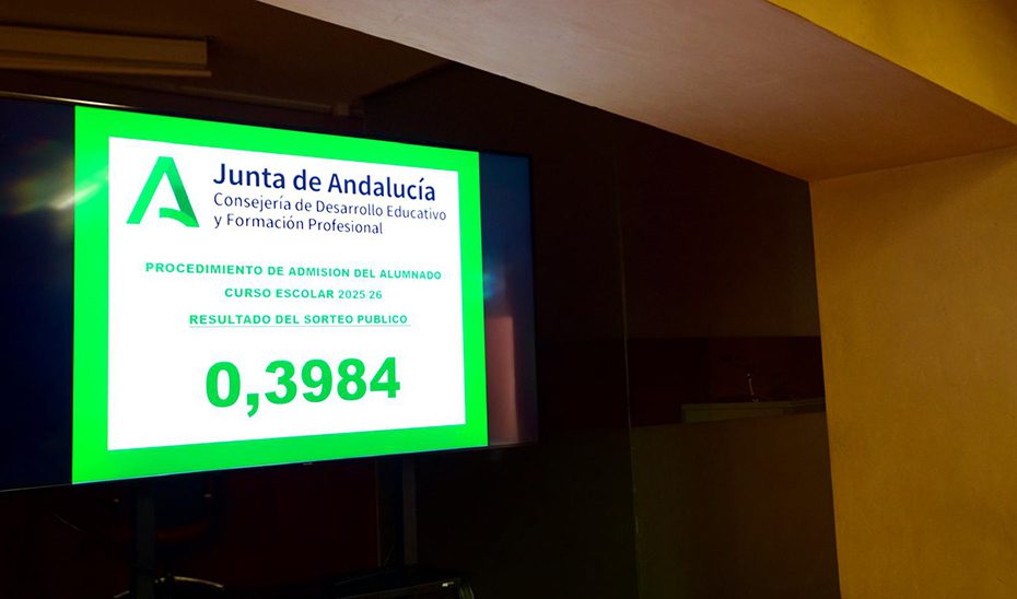 El número 0,3984 resolverá los casos de empate para la escolarización 2025/26