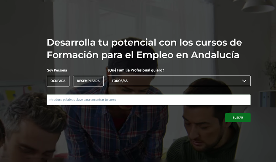 La nueva web de la FP para el Empleo en Andalucía unifica toda la oferta formativa y facilita el acceso