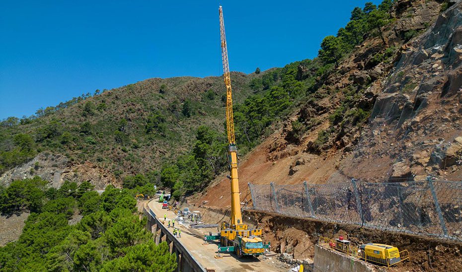 La carretera entre Ronda y San Pedro Alcántara reabrirá al tráfico el próximo 14 de julio
