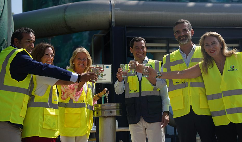 Moreno inaugura la ampliación hasta 20hm3 de la desaladora de Marbella que ayudará a garantizar agua para la Costa del Sol