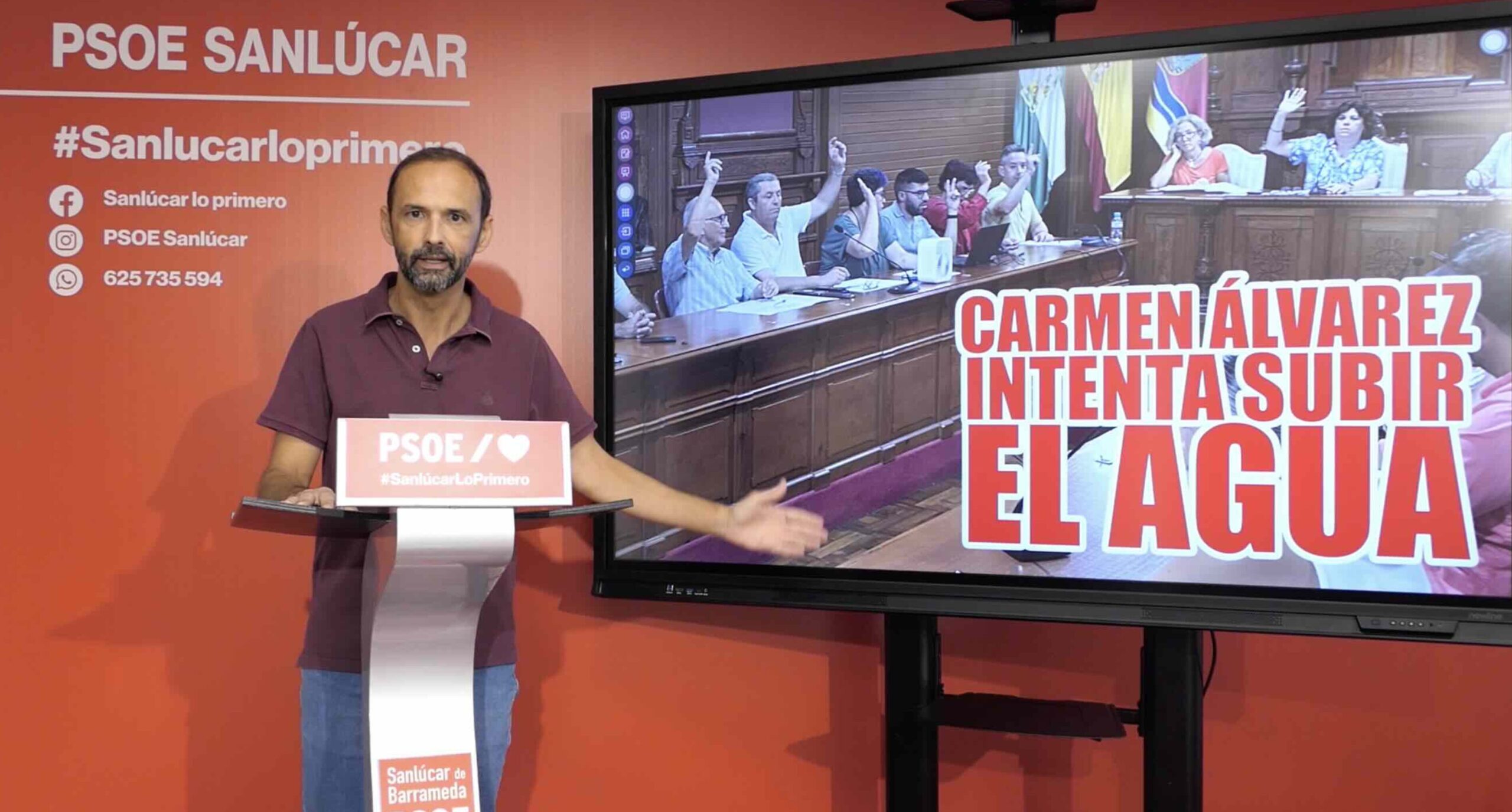 El PSOE rechaza la subida del agua propuesta por el gobierno local y asegura que el Ayuntamiento asumirá el coste del IPC