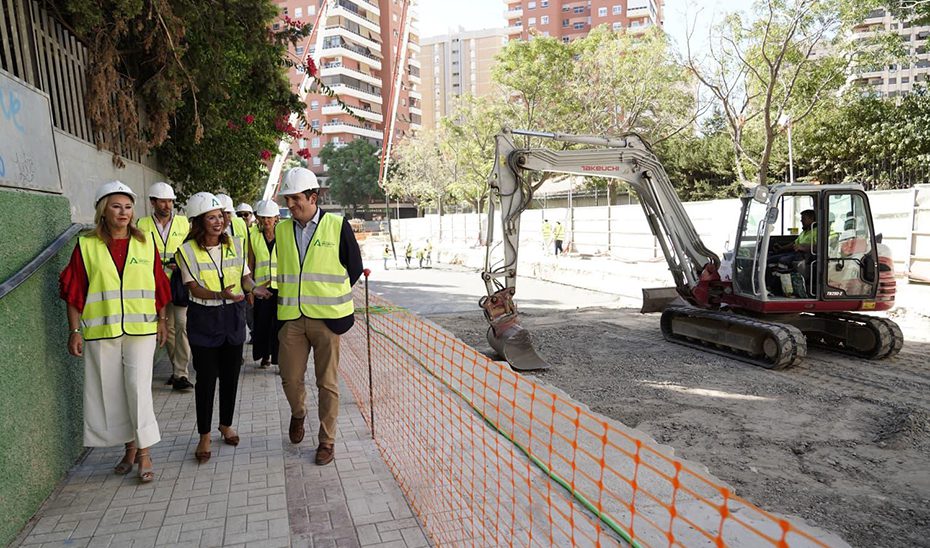 La Junta finalizará este mes los muros pantalla del primer tramo de la prolongación del Metro de Málaga