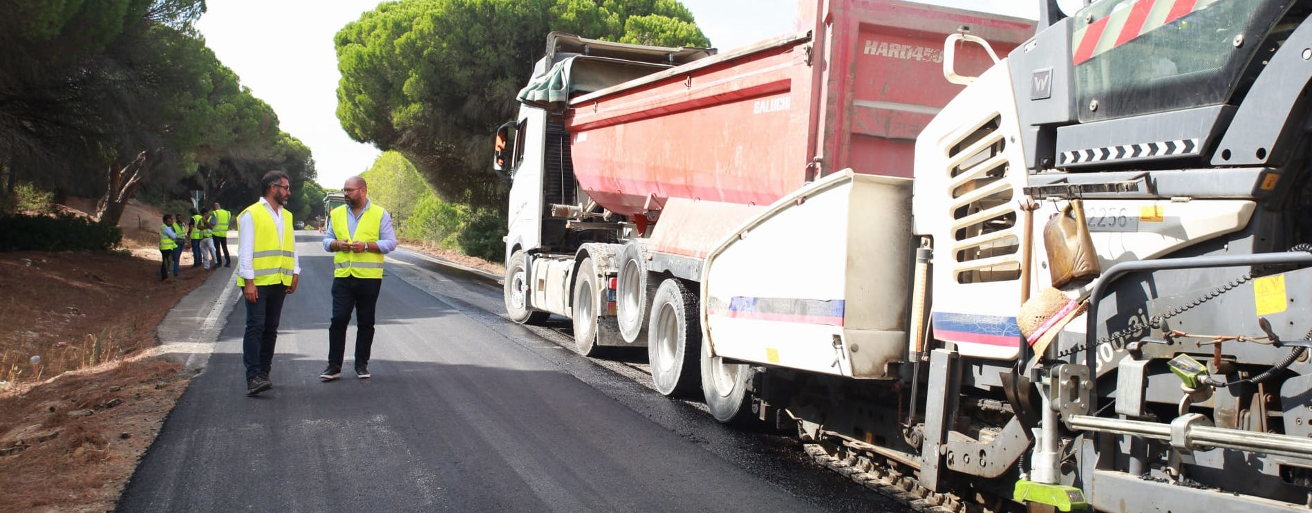 Diputación progresa con su plan de asfaltado y mejora tramos de cinco carreteras provinciales