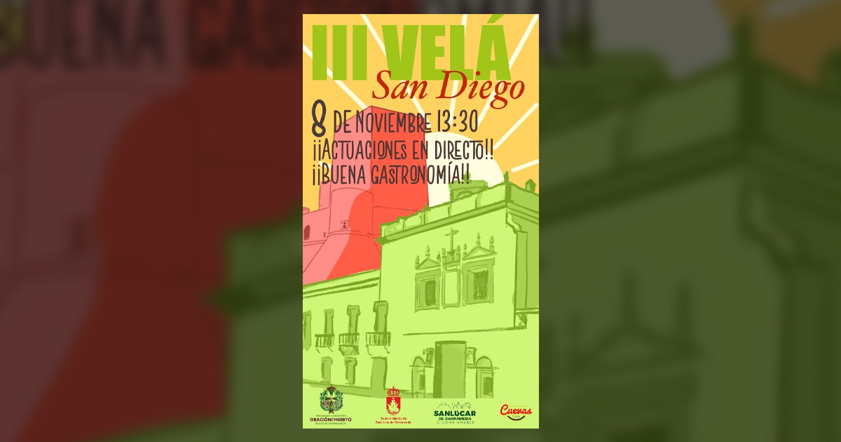 La Hermandad de la Oración en el Huerto celebrará la III Velada de San Diego el 8 de noviembre