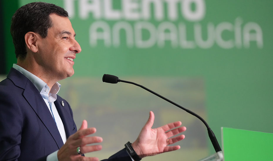 Moreno destaca el espíritu de transformación de Andalucía: «No solo competimos, también ganamos»