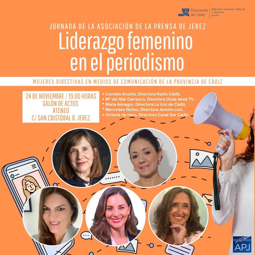 Cinco mujeres directoras de medios compartirán su visión en la jornada ‘Liderazgo Femenino en el Periodismo’