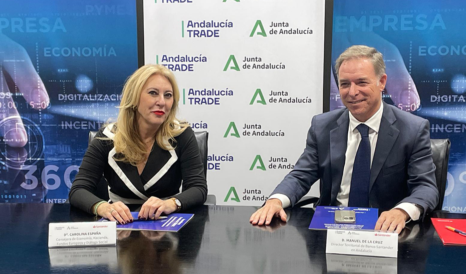 La Consejería de Economía y Banco Santander colaboran en la atracción de inversión extranjera a Andalucía