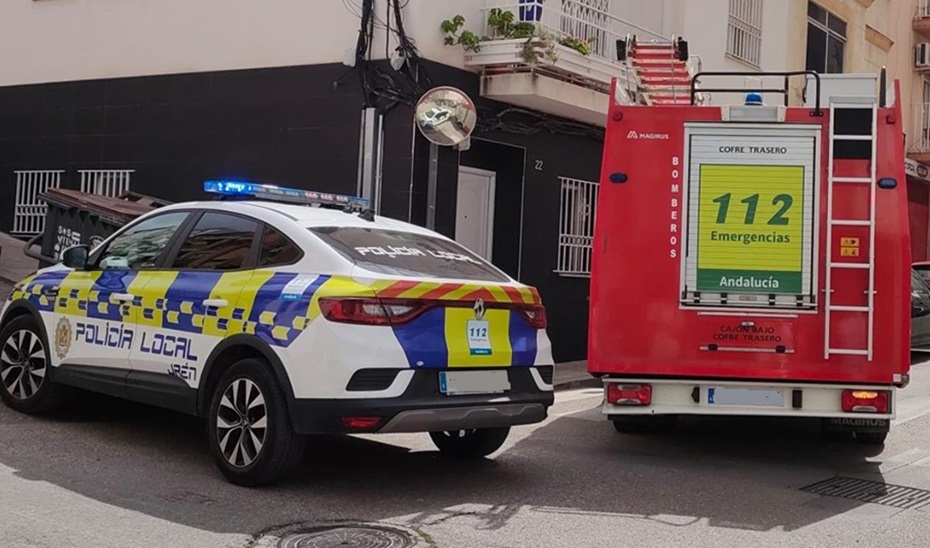 Dos heridos en el incendio de un portal en Jaén