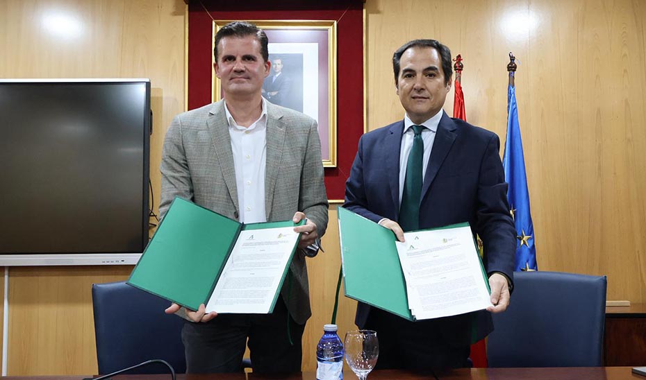 Junta y Ayuntamiento de Estepa acuerdan la cesión del colegio Los Remedios y un solar anexo para la nueva sede judicial