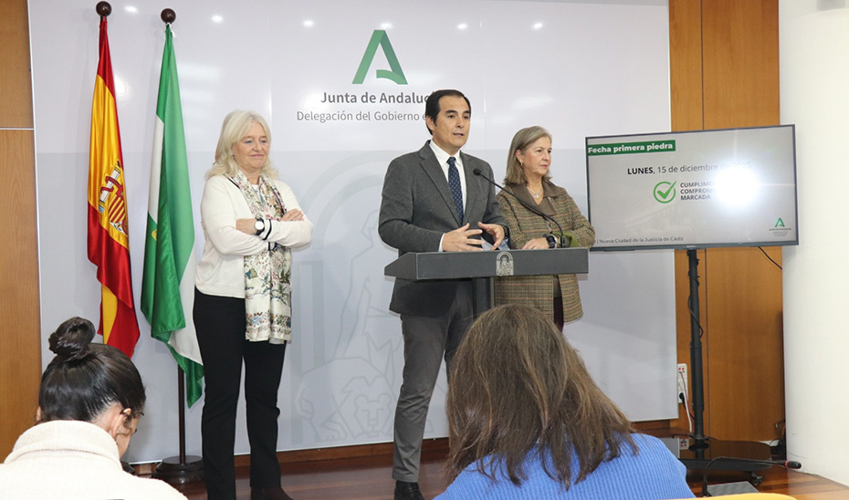La Junta cumple con Cádiz e inicia la obra en la Ciudad de la Justicia el 15 de diciembre