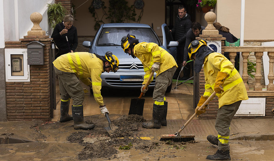 Asciende a medio millar el número de incidencias atendidas en Andalucía por el temporal