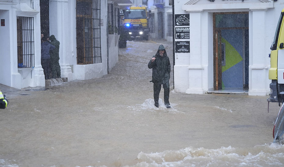 Decretado el desalojo preventivo de Grazalema ante el riesgo de hundimiento en el terreno
