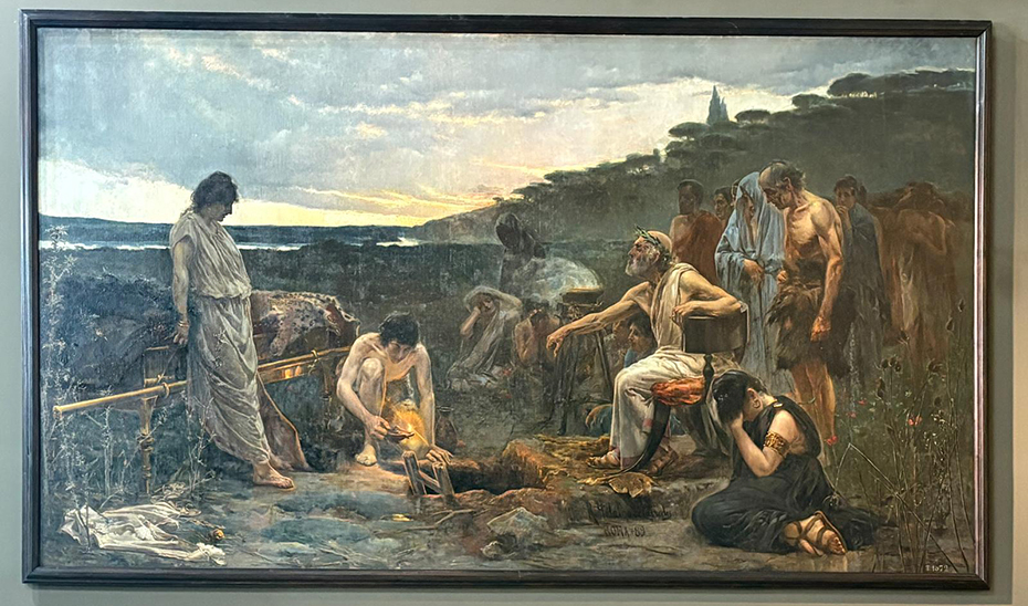 La pintura ‘Rea Silvia’, de Rafael Hidalgo de Caviedes, se exhibirá en el Museo de Jaén tras su restauración