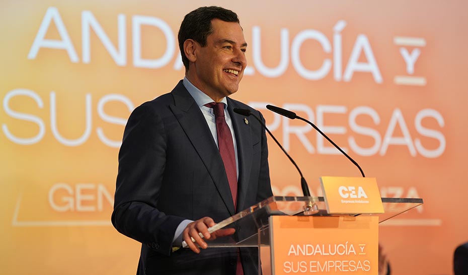 Moreno pide «sensatez» y «concordia» para afrontar la recuperación económica y social de Andalucía