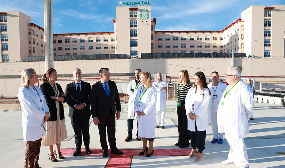 El nuevo helipuerto del Hospital La Merced de Osuna facilitará el traslado de pacientes críticos a hospitales de referencia