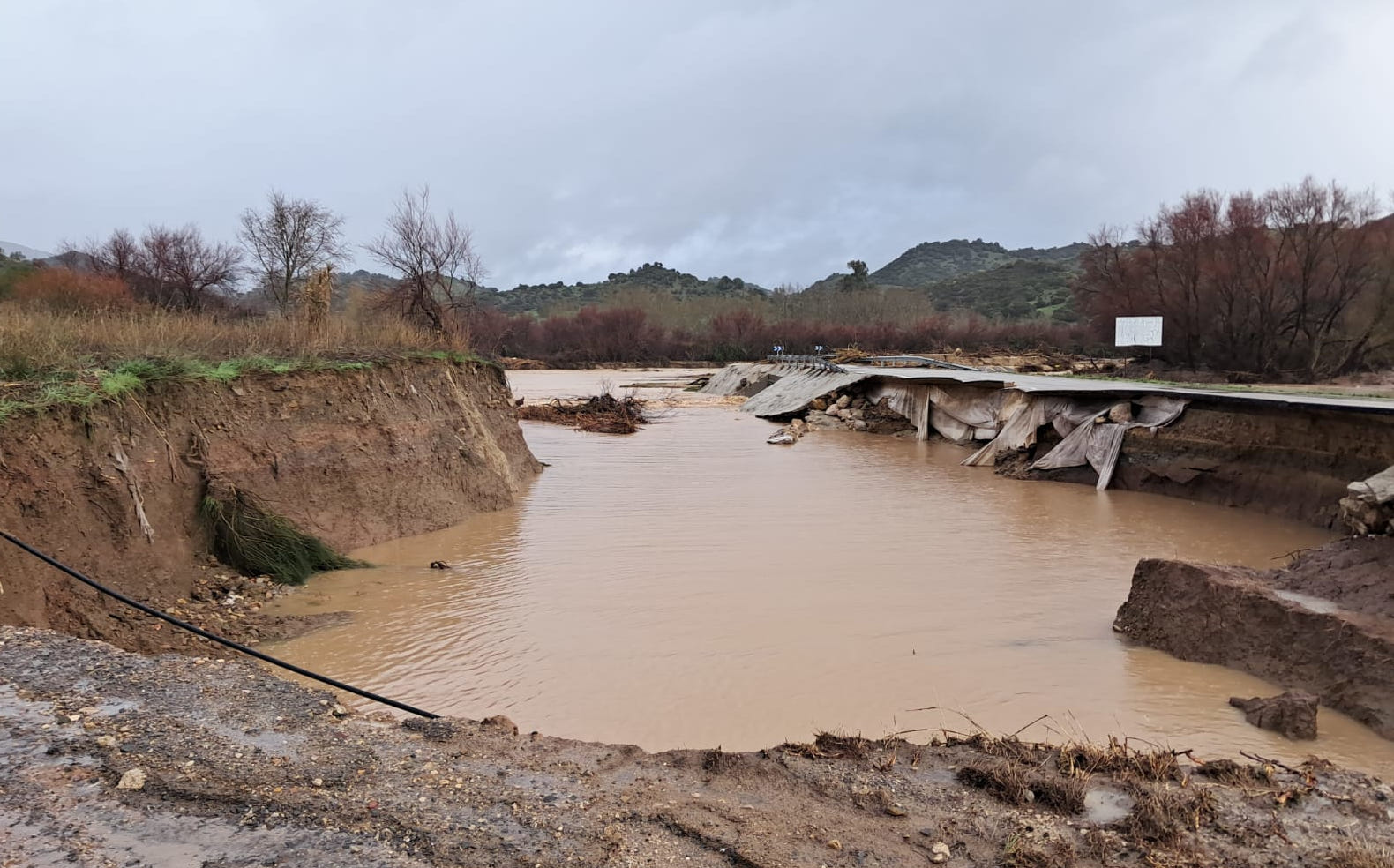 Contratadas por emergencia las reparaciones en las carreteras de Olvera-Coripe, Gaidovar y Algodonales-Olvera