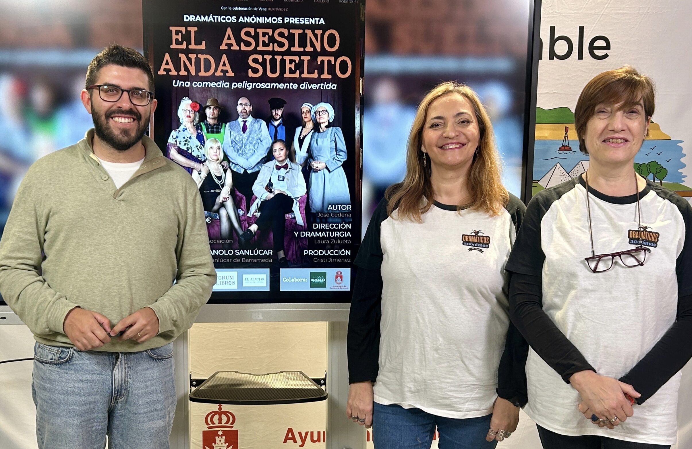 La compañía Dramáticos Anónimos lleva al Auditorio ‘Manolo Sanlúcar’ la comedia ‘El asesino anda suelto’