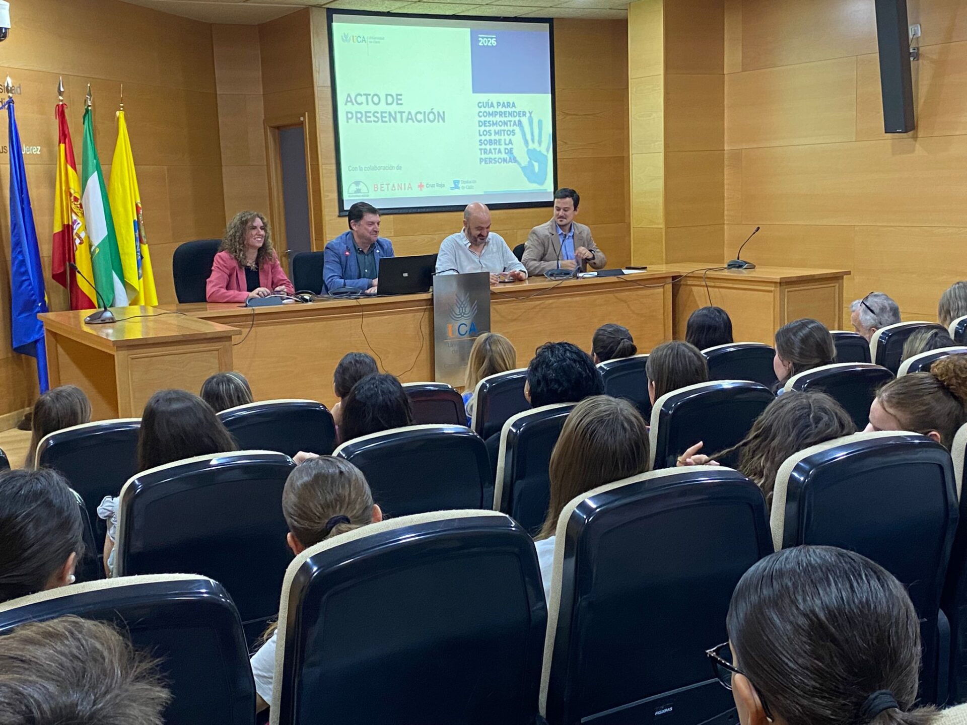 Diputación colabora con una guía contra la trata de personas, presentada hoy en el campus de Jerez de la Universidad de Cádiz