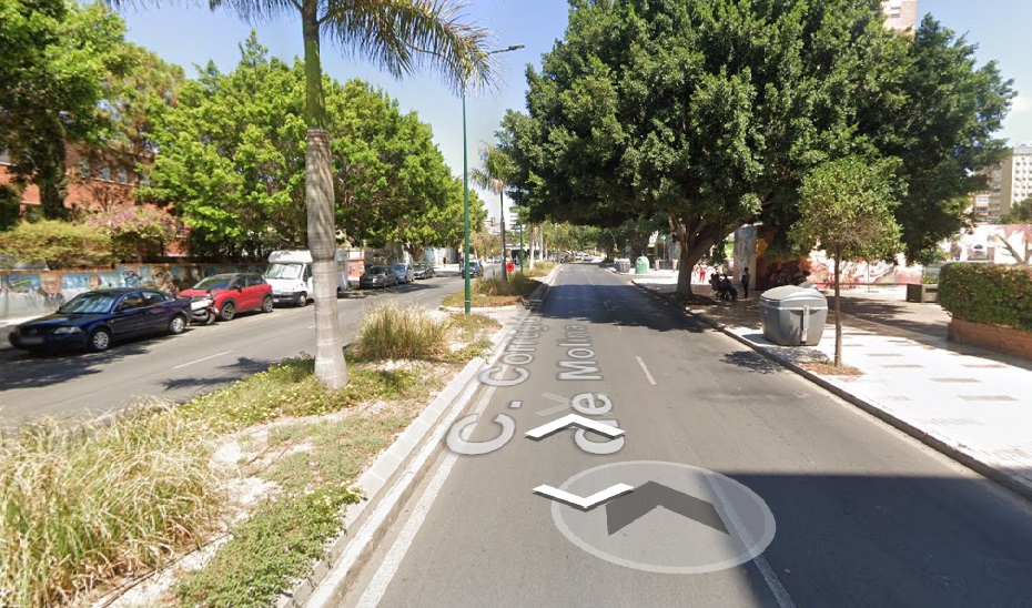 Muere una motorista tras sufrir un accidente de tráfico en Málaga capital