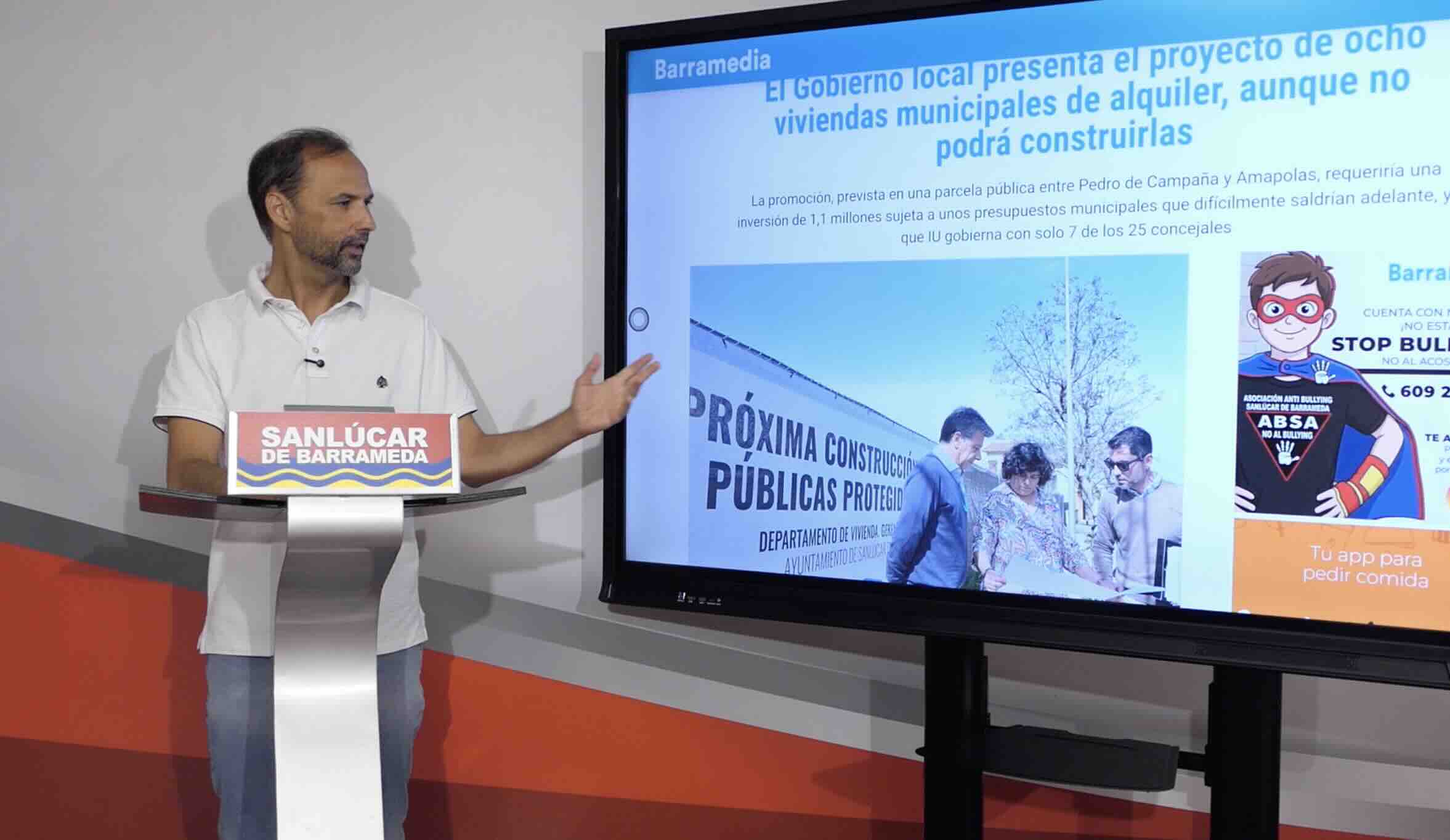 El PSOE propondrá destinar 7,8 millones del remanente municipal a viviendas públicas en Sanlúcar